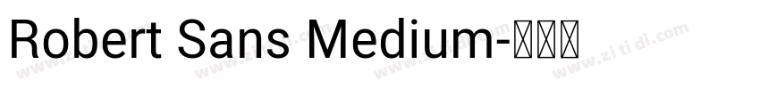 Robert Sans Medium字体转换